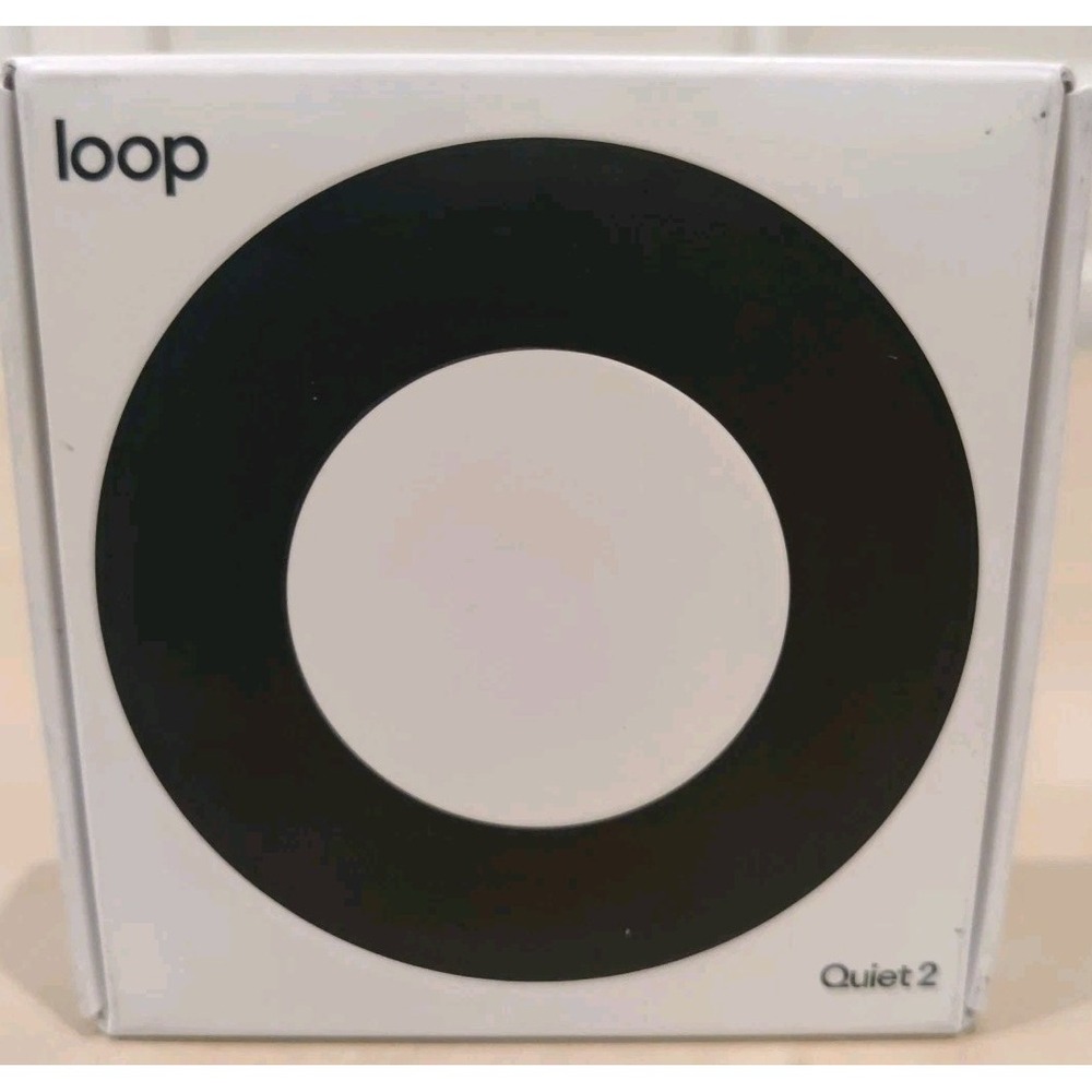Loop Quiet 2‎ Earplugs for Noise Reduction, Black, New/ Sealed